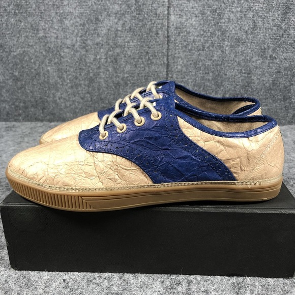 Civic Duty Shoes Women's Size 8 Paper Bag‎ Navy Blue CDL103 Tyvek Upper Casual - Picture 5 of 11